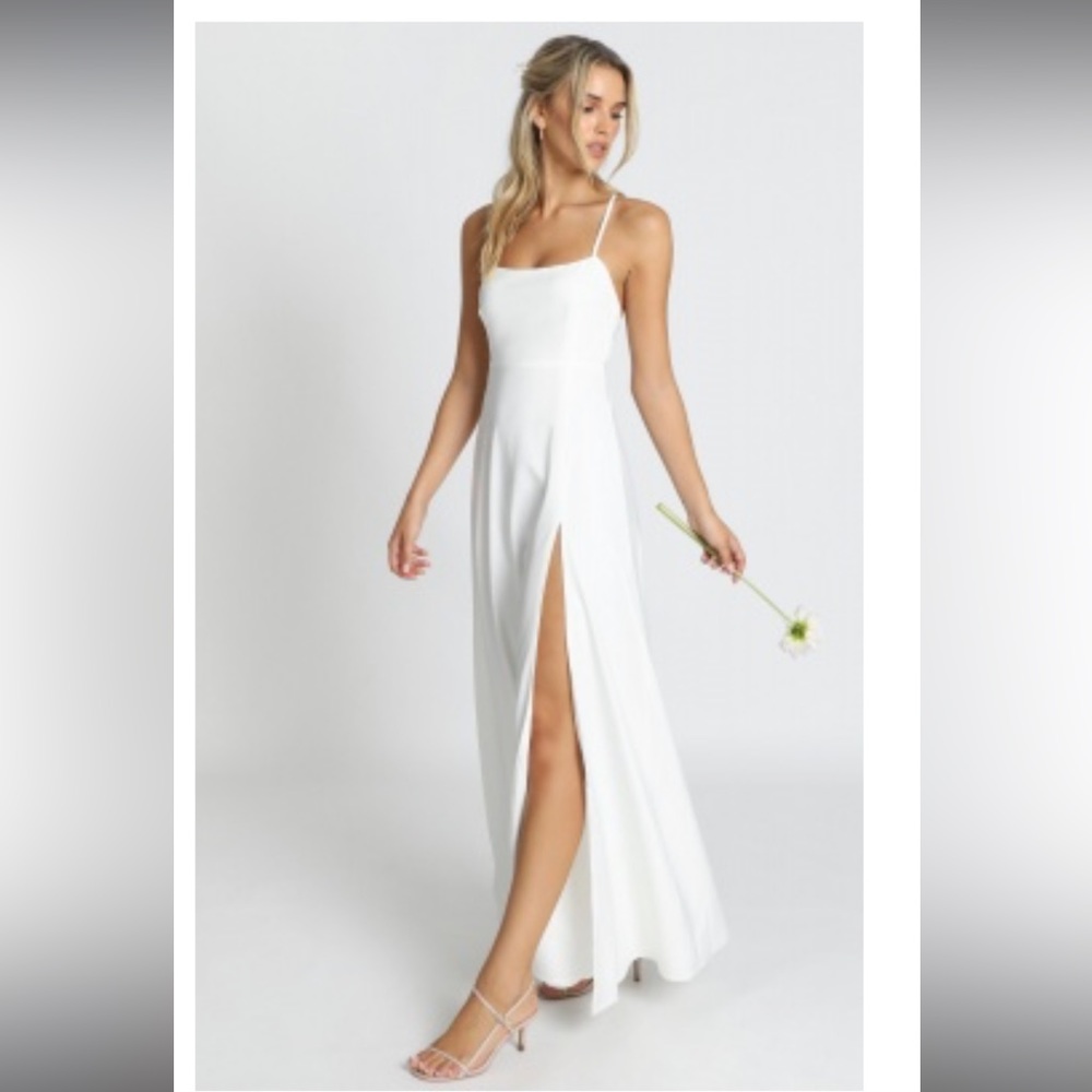 Showpo Maxi White Dress! Perfect for brides!